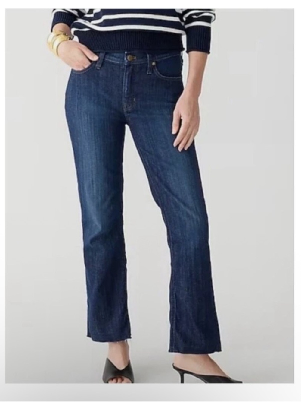 J. Crew Women’s 9” Demi Boot Crop Jeans in Rinse